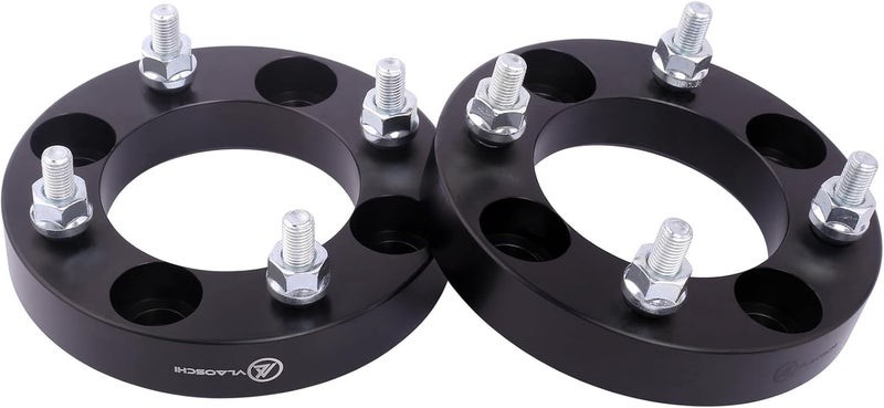 VLAOSCHI Black Forged 4x137 ATV Wheel Spacers 1 Inch with 12x1.5 Studs Compatible with Honda Can-Am 4 Lug for 2019-2022 Talon 1000R 1000X | 2016-2022 Pioneer 1000 | 2017-2022 Maverick X3 - Pack of 2 - Image 1